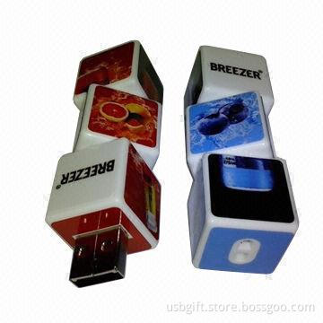 USB flash drive, 2GB memory capacity, customized logos welcomed, promotional gift